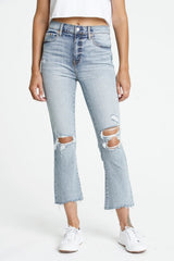 Shy Girl High Rise Crop Flare ~ Jewel - Shake Your Bon Bon