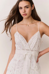 Sibelle Floral Embroidered Cotton Mini Dress ~ Sunbleached Meadow - Shake Your Bon Bon