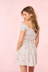 Siona Cotton Mini Dress ~ Skylight Blue - Shake Your Bon Bon
