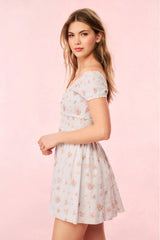 Siona Cotton Mini Dress ~ Skylight Blue - Shake Your Bon Bon