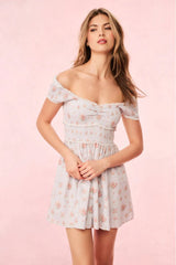 Siona Cotton Mini Dress ~ Skylight Blue - Shake Your Bon Bon