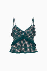 Sormina Tartan Cotton Top ~ Mistletoe Kiss - Shake Your Bon Bon