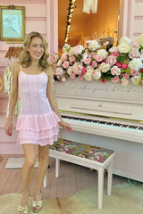 Straight to the Pointelle Ruffle Mini - Shake Your Bon Bon
