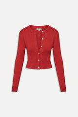 Sundae Cropped Cardigan ~ Cherry - Shake Your Bon Bon