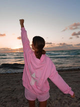 Sunkissed Embroidered Sweat Shorts ~ Lottie Pink - Shake Your Bon Bon