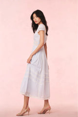 Suvi Cotton Midi Dress ~ Baby Bluebell - Shake Your Bon Bon