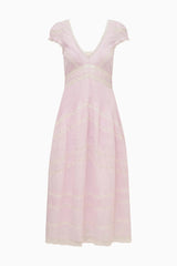 Suvi Pink Cotton Midi Dress ~ Orchid Ice - Shake Your Bon Bon