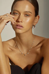 The Pave Interlock Hoops ~ Silver - Shake Your Bon Bon