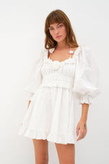 Tiana Mini Dress ~ White - Shake Your Bon Bon