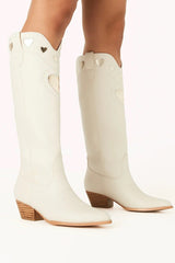 Velma Western Boot ~ Ivory/Gold - Shake Your Bon Bon