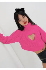Vera Cropped Cut Out Sweater - Shake Your Bon Bon