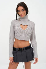 Vera Cropped Cut Out Sweater - Shake Your Bon Bon
