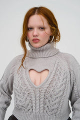 Vera Cropped Cut Out Sweater - Shake Your Bon Bon