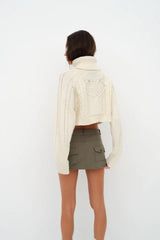 Vera Cropped Cut Out Sweater - Shake Your Bon Bon