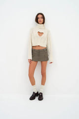 Vera Cropped Cut Out Sweater - Shake Your Bon Bon