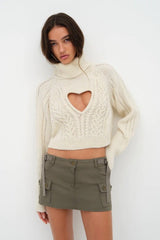 Vera Cropped Cut Out Sweater - Shake Your Bon Bon