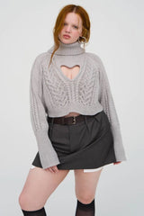Vera Cropped Cut Out Sweater - Shake Your Bon Bon