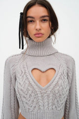 Vera Cropped Cut Out Sweater - Shake Your Bon Bon