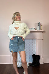 Vera Cropped Cut Out Sweater - Shake Your Bon Bon