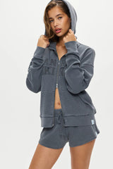 Weekend Thermal Hoodie ~ Shadow Blue - Shake Your Bon Bon