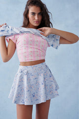 Corene Skort ~ Whisper Blue