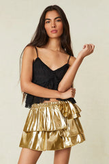 Winnett Skirt ~ Glowing Gold - Shake Your Bon Bon