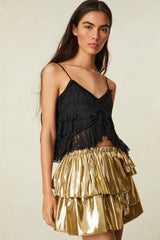 Winnett Skirt ~ Glowing Gold - Shake Your Bon Bon