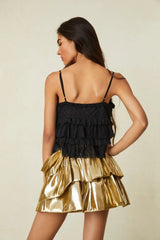 Winnett Skirt ~ Glowing Gold - Shake Your Bon Bon