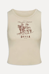 x BELLA HADID Reno Tank Top ~ Sand - Shake Your Bon Bon