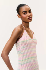 Zoa Cotton Crochet Mini Dress ~ Tropical Swirl - Shake Your Bon Bon