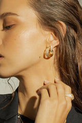 The Baby Pave Huggies ~ Gold