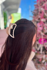 Safe to say these claw clips have completely stolen our hearts! The perfect lovely addition for all things Valentines or really anytime, these medium-hold beauties will keep the stray hairs tucked effortlessly in place, giving you all the confidence to keep wearing your heart on your sleeve (and in your hair!).
