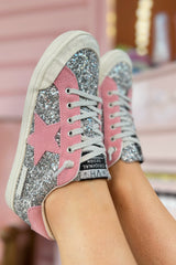 Vintage Havana Ilana Sneaker ~ Silver Glitter