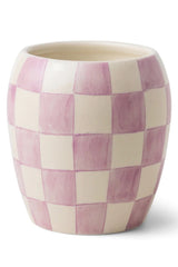*In store pickup only* Top Notes: Cyclamen Petals, Eucalyptus Leaves, Crushed Lavender Middle Notes: White Thyme, Blushed Peony, Wild Muguet Base Notes: Soft Musk, Vanilla Orchid, Tonka Bean Size: 11 oz. Vessel: Porcelain Dimensions: 4" L x 4" W x 4.25" H Care: Food, microwave, and dishwasher safe