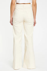 Far out, dude! The Far Out is a High Rise Relaxed Flare with a side slit. Sometimes you need a little bit of everything, so The Far Out in Raw Cut is made using our 11oz Just Right fabric. It is the perfect mix of rigid and stretch, built into modern silhouettes with vintage character. Reliably flattering, consistently kind.