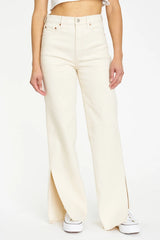 Far out, dude! The Far Out is a High Rise Relaxed Flare with a side slit. Sometimes you need a little bit of everything, so The Far Out in Raw Cut is made using our 11oz Just Right fabric. It is the perfect mix of rigid and stretch, built into modern silhouettes with vintage character. Reliably flattering, consistently kind.