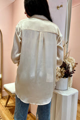 Back, better than ever and this time in satin, our No Wrong Moves satin bralette and buttondown set ensures you're ready for anything and everything thrown your way! With lightweight textured satin, a classic buttondown blouse and a bralette, this duo is a sure to be a year-round must-have.