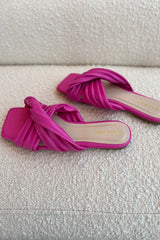 Aptly named... our Electric Slide Flats will have you and the whole town buzzing with their perfectly on trend neon pop of color! These bright beauties feature a comfort sole and scrunchy straps that guarantee you're effortlessly comfortable.