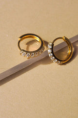 The Baby Pave Huggies ~ Gold