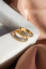 The Baby Pave Huggies ~ Gold