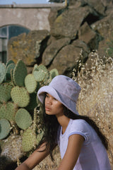 Made from 100% terry towelling, our simple yet stylish terry towel bucket hat is soft and durable – perfect for beach or park days ahead. Easy to wear, this piece is the ultimate addition to any sun-safe look.