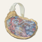 Oyster Shell Ornament ~ Mardi Gras Float