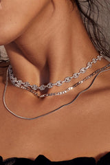 Cecilia Chain Necklace ~ Silver - Shake Your Bon Bon