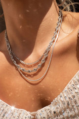 Cecilia Chain Necklace ~ Silver - Shake Your Bon Bon