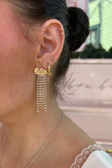 Cowboy Hat Chain Drop Studs - Shake Your Bon Bon