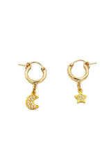 Crystal Sky Hoops ~ Gold Filled/Gold Vermeil - Shake Your Bon Bon