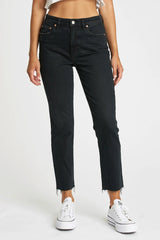 Daily Driver High Rise Skinny Straight Jean ~ Inked - Shake Your Bon Bon