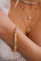 Daisy Studs Anklet ~ Silver - Shake Your Bon Bon
