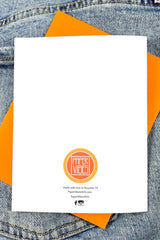 Let that special hunk in your life know you're all about that dad bod with this precious, hand-drawn greeting card! Whether it's Father's Day or they just need an ego boost, this is guaranteed to be a crowd-pleaser.  Hand-drawn design Made with love in Houston, TX. Blank inside