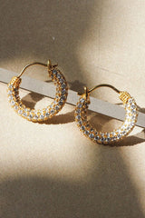 Pave Amalfi Huggies ~ Gold - Shake Your Bon Bon